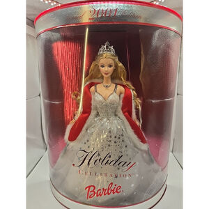 Vintage 2001 Holiday Celebration Barbie Doll Special Edition Mattel 50304 NIB